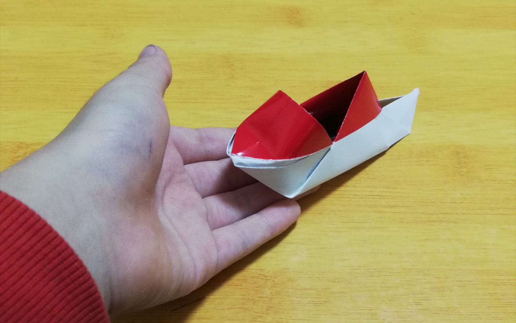 80后的小玩具!教你折乌篷船