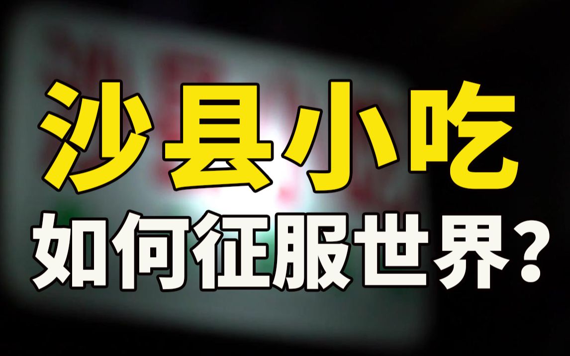 【学长】沙县小吃:冲出亚洲的“土味小吃店”,占领全球的东方神秘力量【浮世观察08】哔哩哔哩bilibili