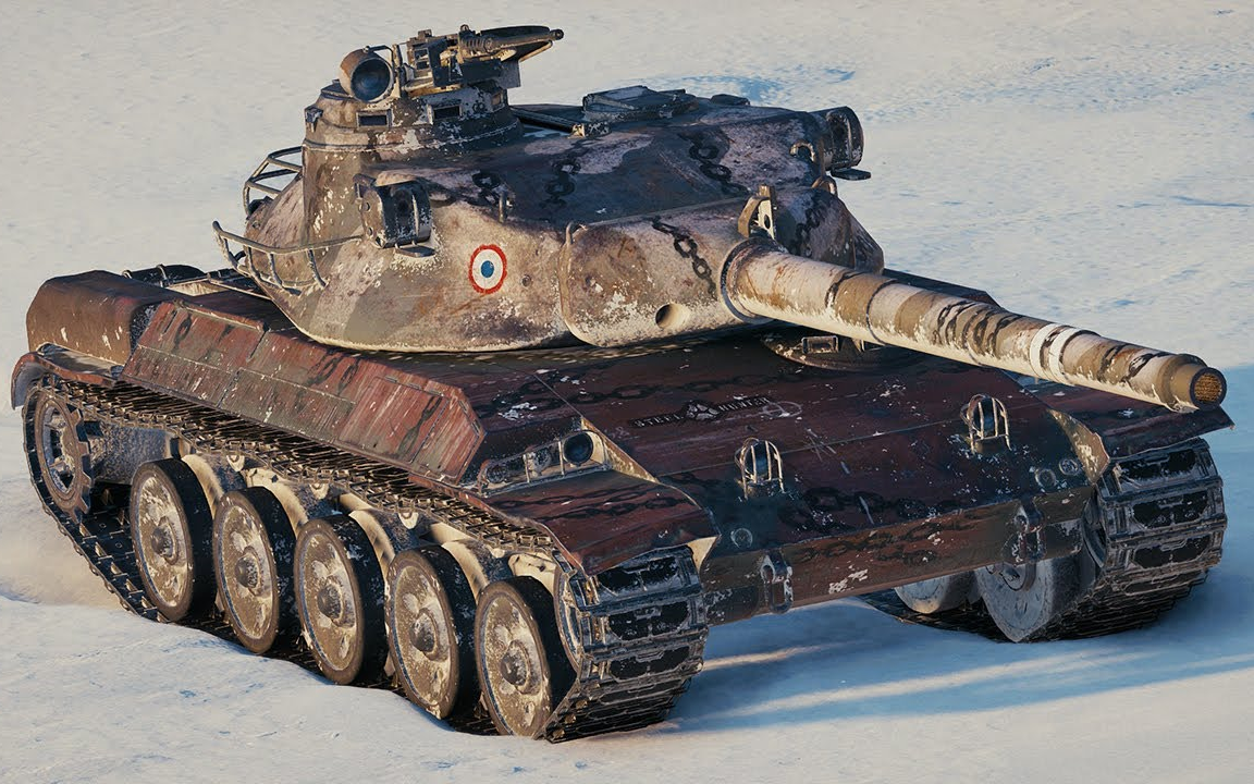 坦克世界 amx 30 1er 原型 - 5杀 8千3伤害 [冰川之地]