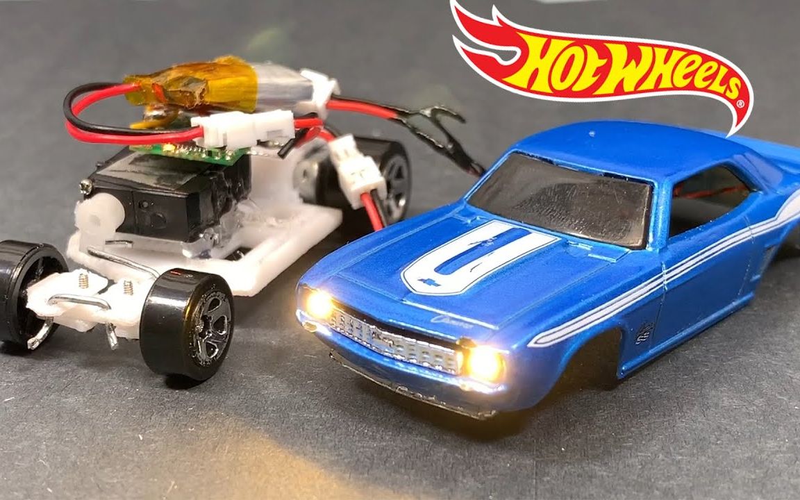 改装rc风火轮69chevycamaro带作灯微型遥控车