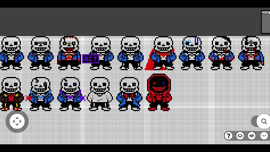 小像素sans绘画8