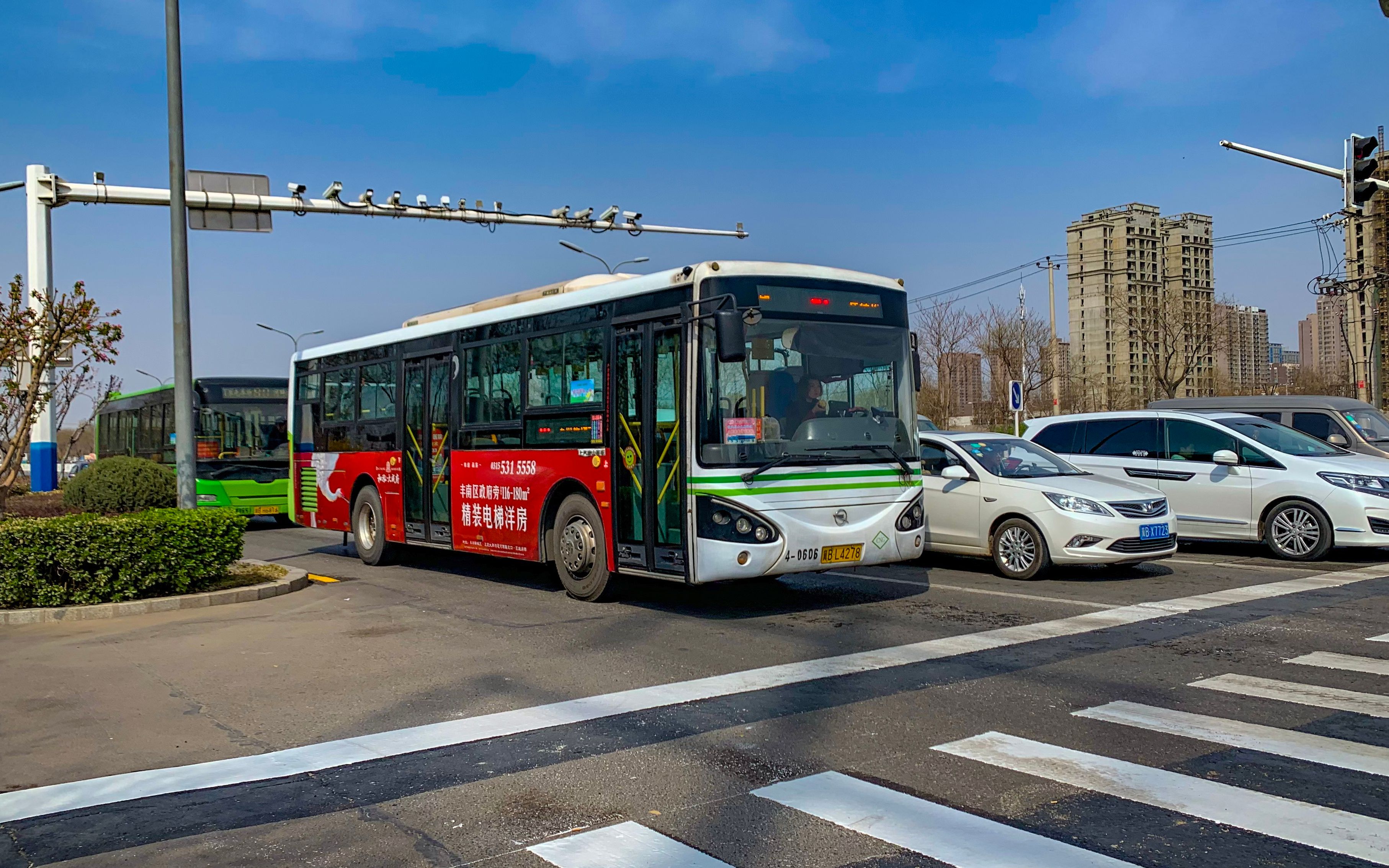 公交車前視角pov2991路丁家屯車場開往唐津運河景區公交樞紐站