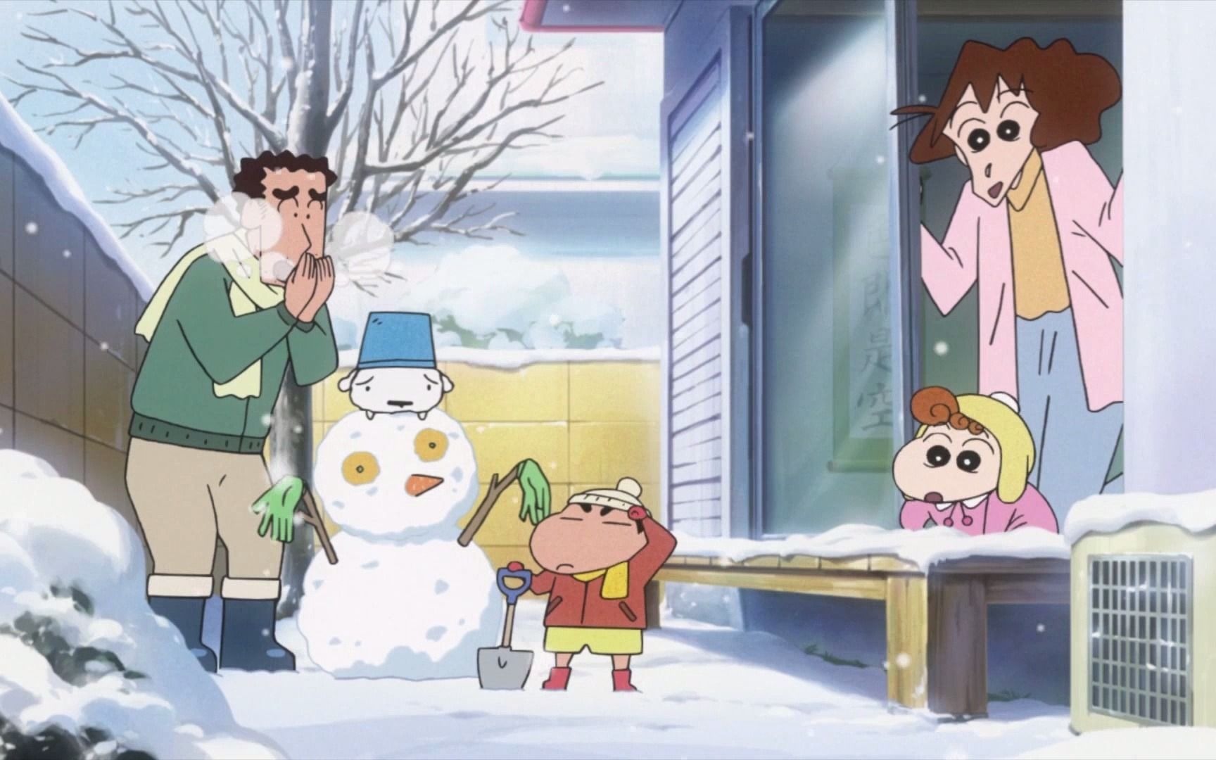 蜡笔小新亲爱的爸爸妈妈新的一年也要多多保重哦