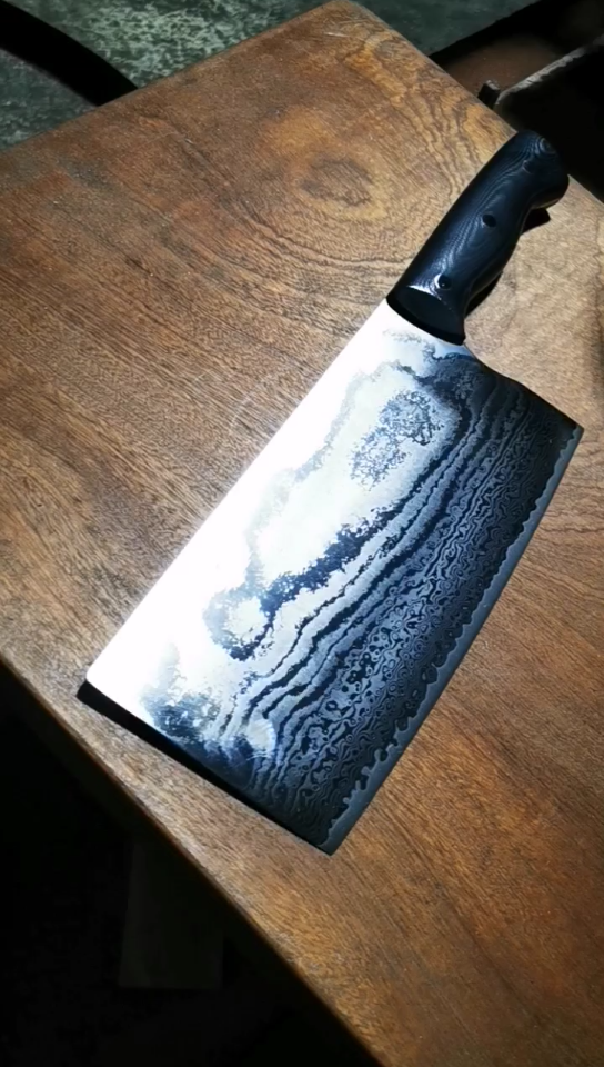 大马士革夹cpm—s90v粉末钢菜刀,很多人很迷茫,家用资金宽裕还是直推