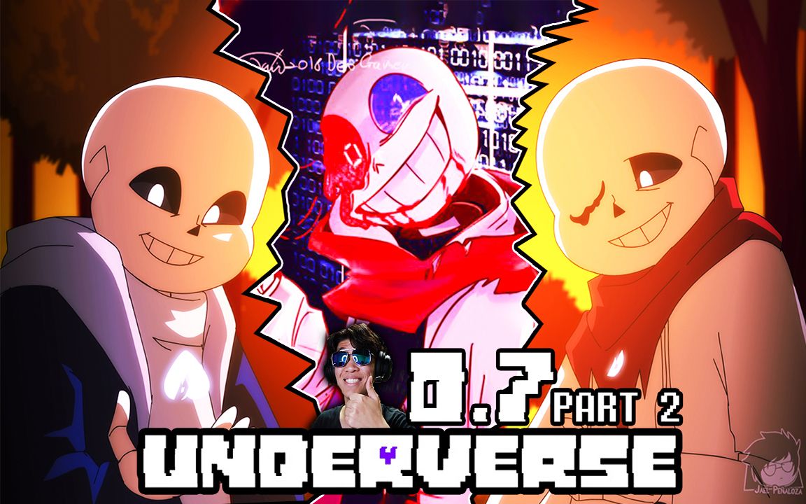 [图]地域之诗0.7第二部分! UNDERVERSE最新动画! Fatal error【致命错误Sans】大战Ink! XG与Geno对峙! 传说之下AU