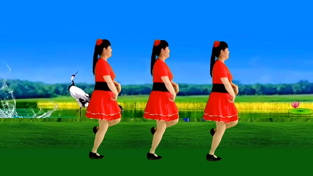 广场舞《妹妹三月桃花开》歌声甜美醉人