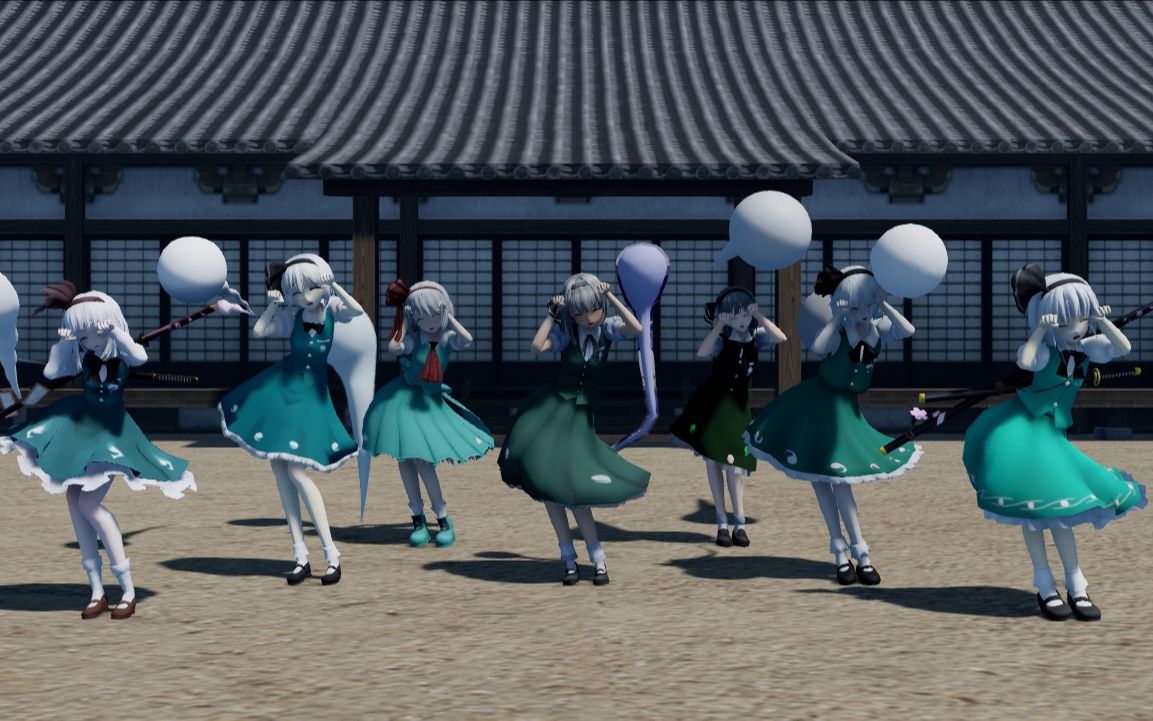 【东方mmd】妖梦酱们的焦糖舞_哔哩哔哩_bilibili