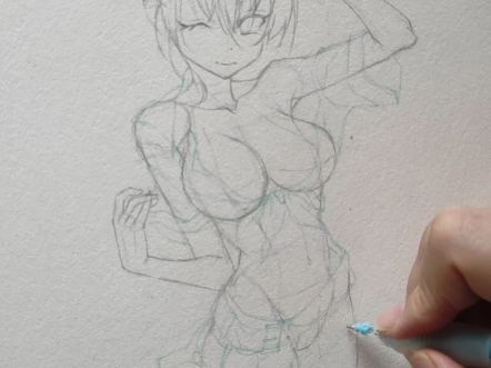 动漫人体结构动态练习.