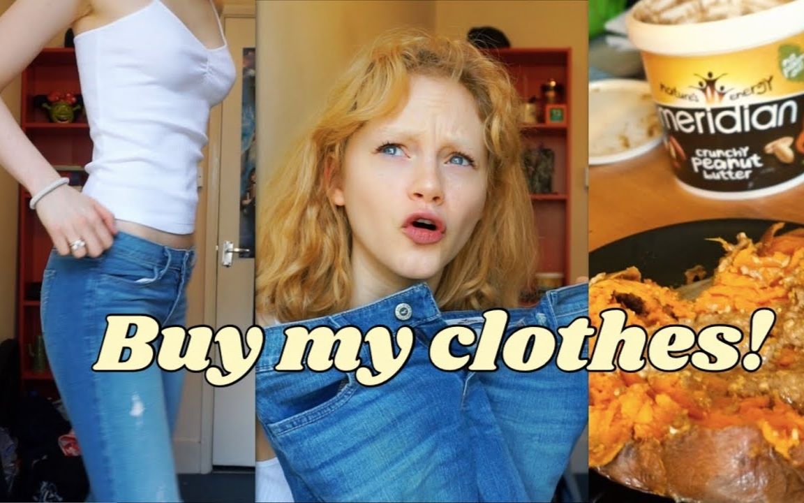 emmalaird我今天吃了啥素食试穿旧衣服veganwhatiatetodayvlogtrying