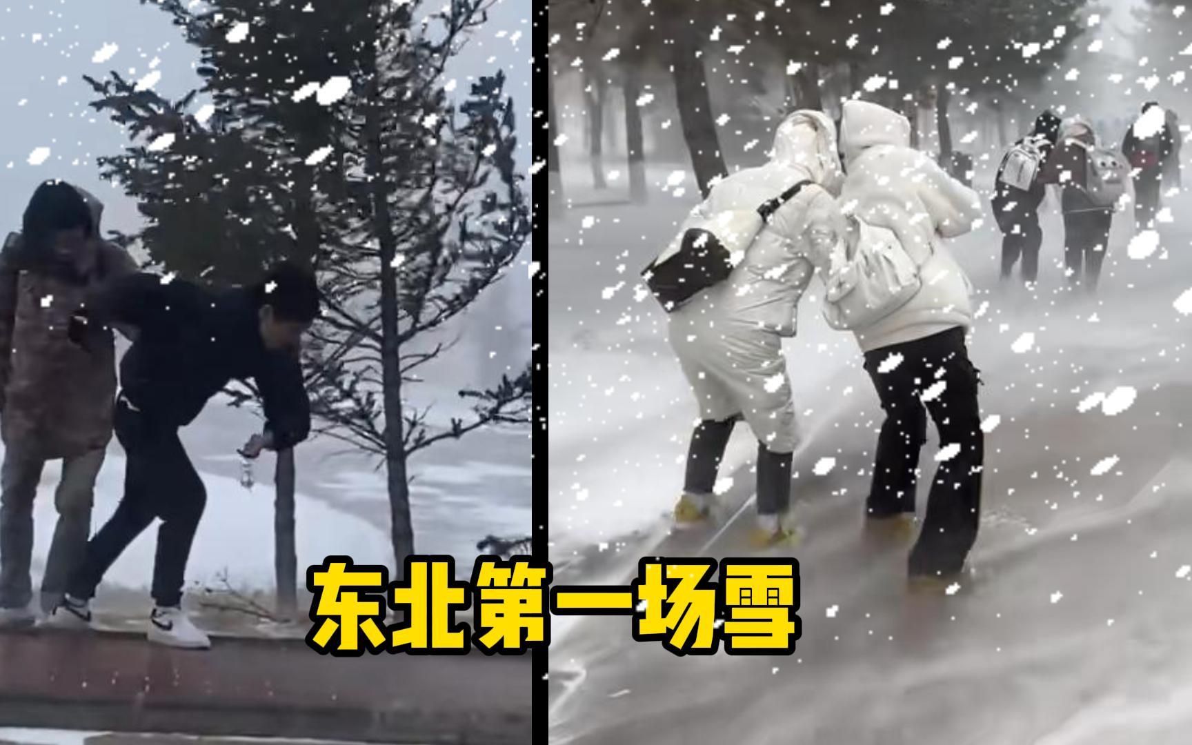 东北暴雪有多猛?视野模糊走一步退三步,出门只能靠打出溜滑!哔哩哔哩bilibili