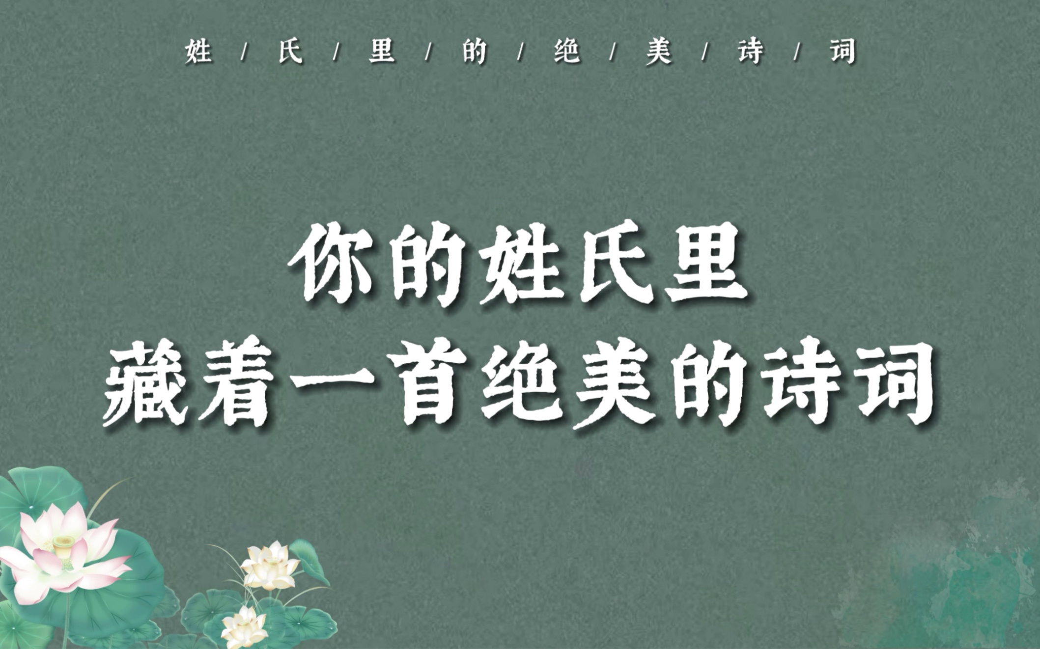 “一样婵娟别样清,眼明初识董双成.”|姓氏里的绝美诗词哔哩哔哩bilibili