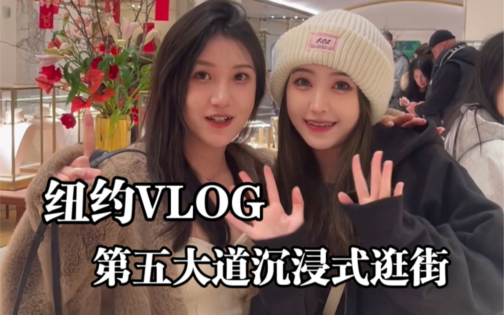 纽约vlog|第五大道沉浸式逛街!解压买!哔哩哔哩bilibili