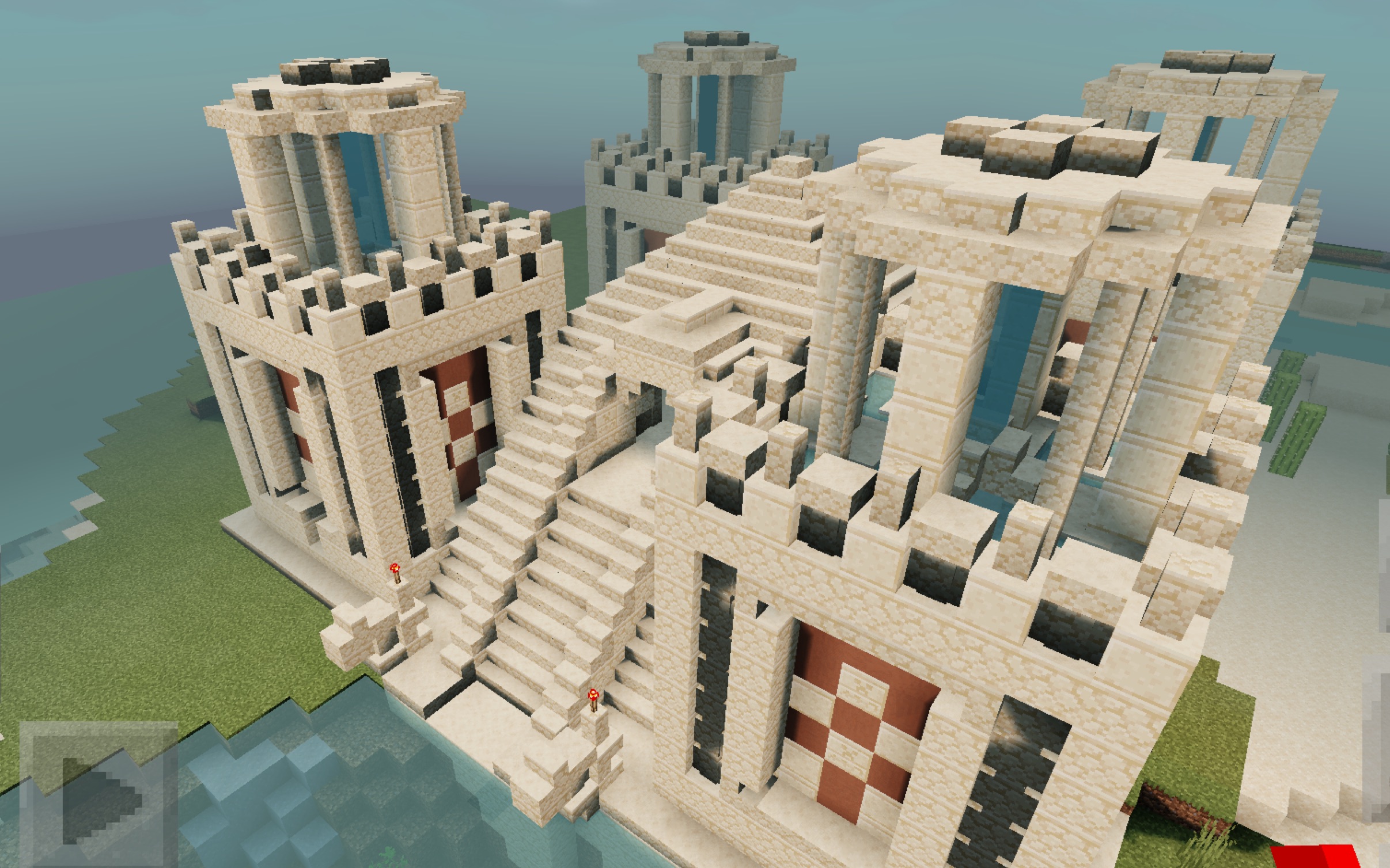 我魔改了一个沙漠神殿 1000赞我魔改村庄