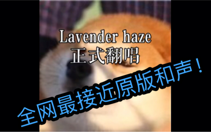 [图]Lavender haze全网最接近原版的翻唱分解midnights男声 薰衣草迷雾