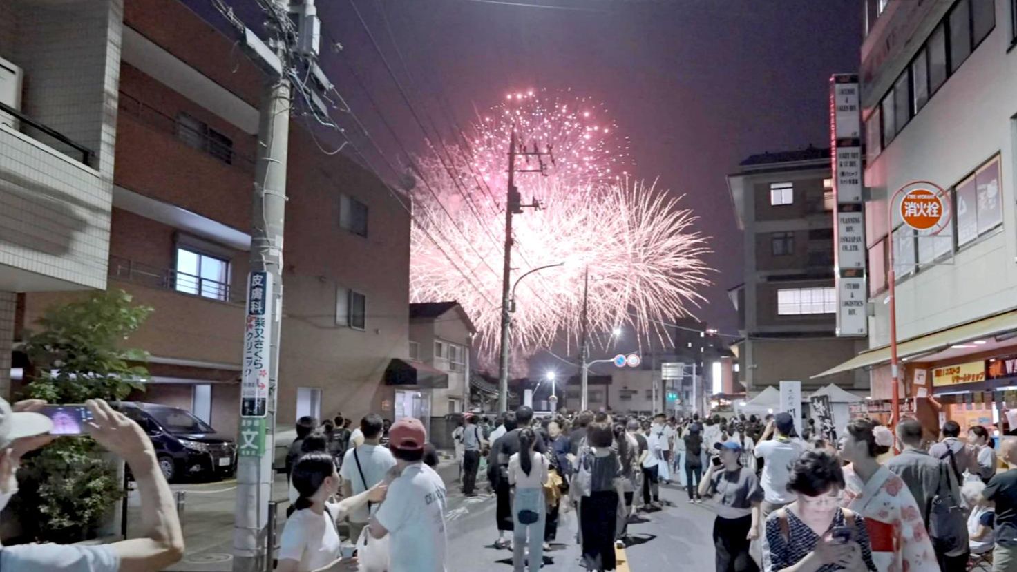 【4k60帧】超清日本:东京葛饰区柴又烟火大会