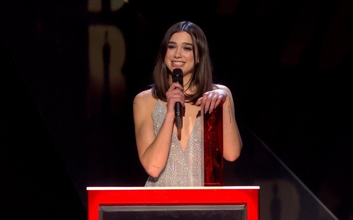 dua lipa wins british female solo artist _ the brit awards 2018