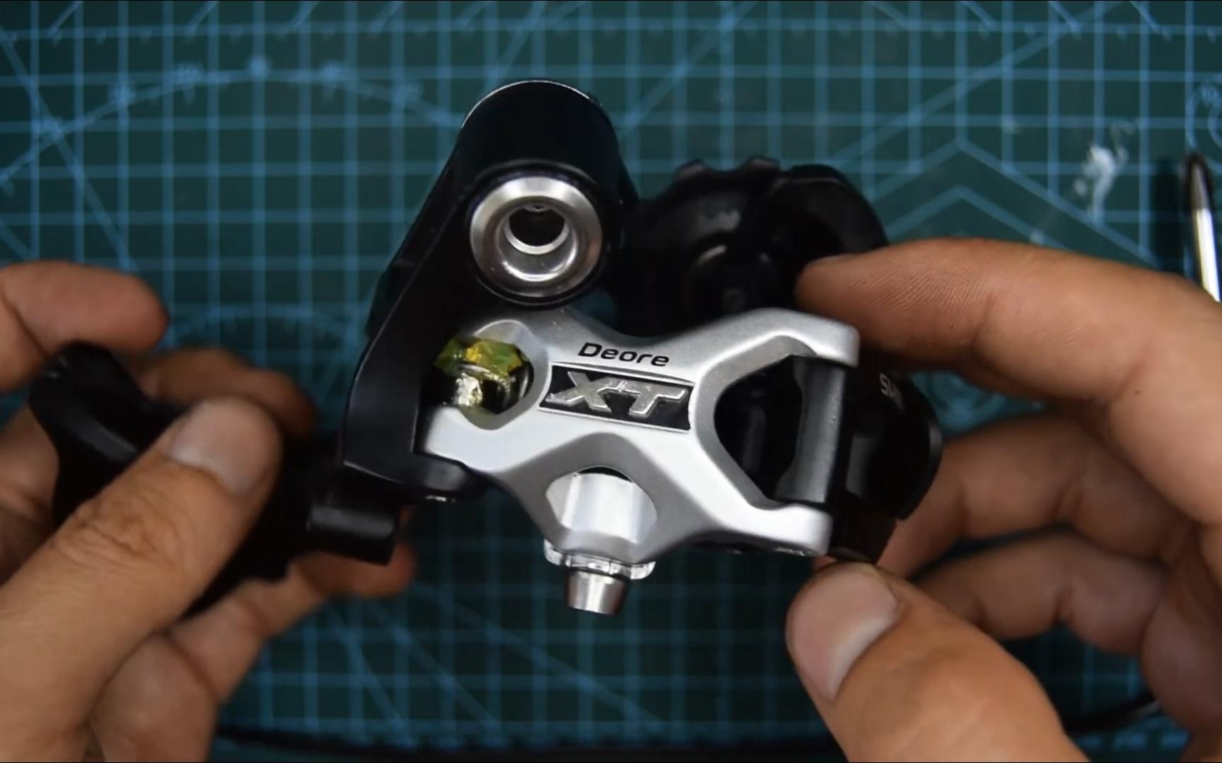 禧玛诺shimano deore xt m771山地后拨拆解保养教程