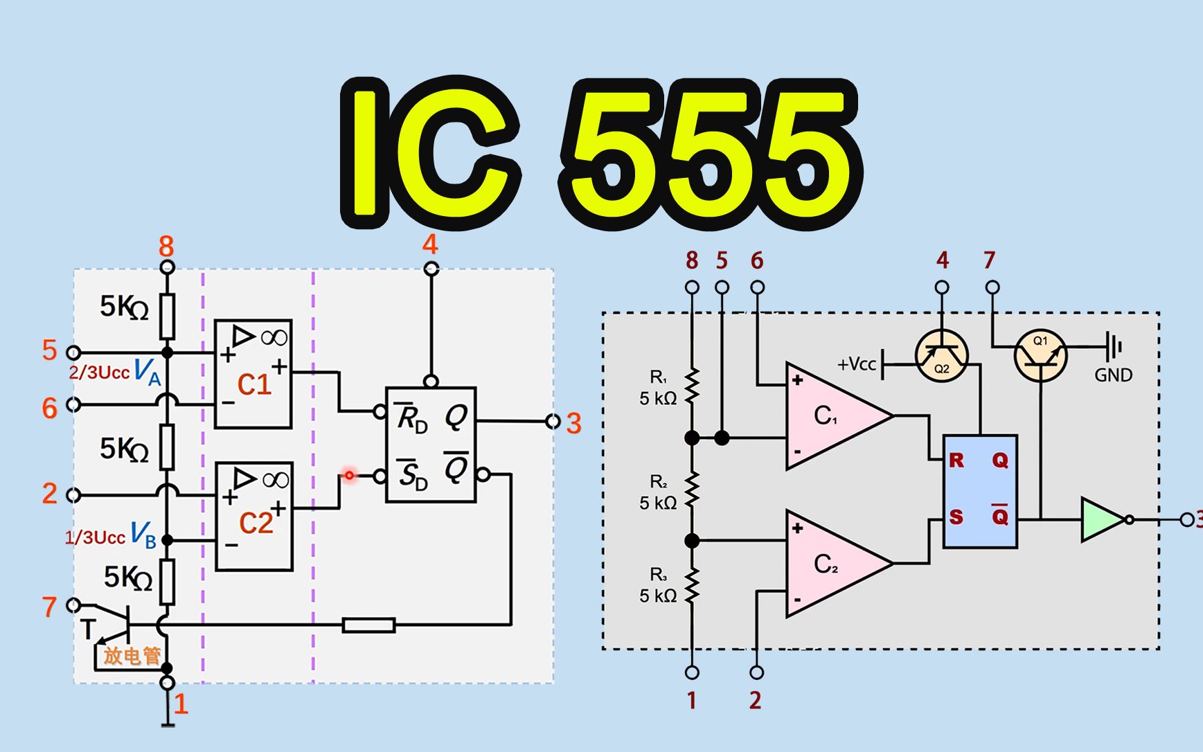 [图]《万众一芯》003-NE555的两种内部原理图完全相反？谁对，谁错？-Neo