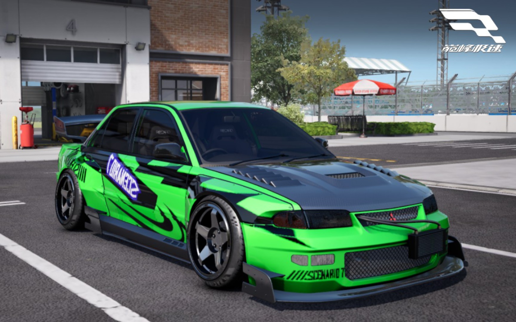 【巅峰极速】evo3涂装方案分享『绿魔』