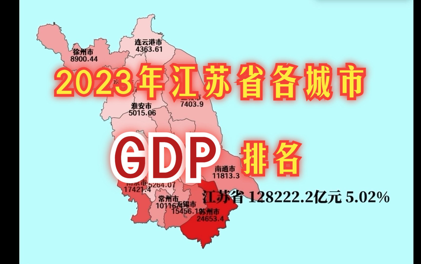 常州超万亿!2023年江苏省各城市gdp排名