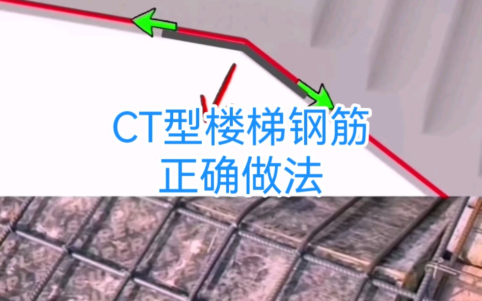 CT型楼梯钢筋正确做法哔哩哔哩bilibili