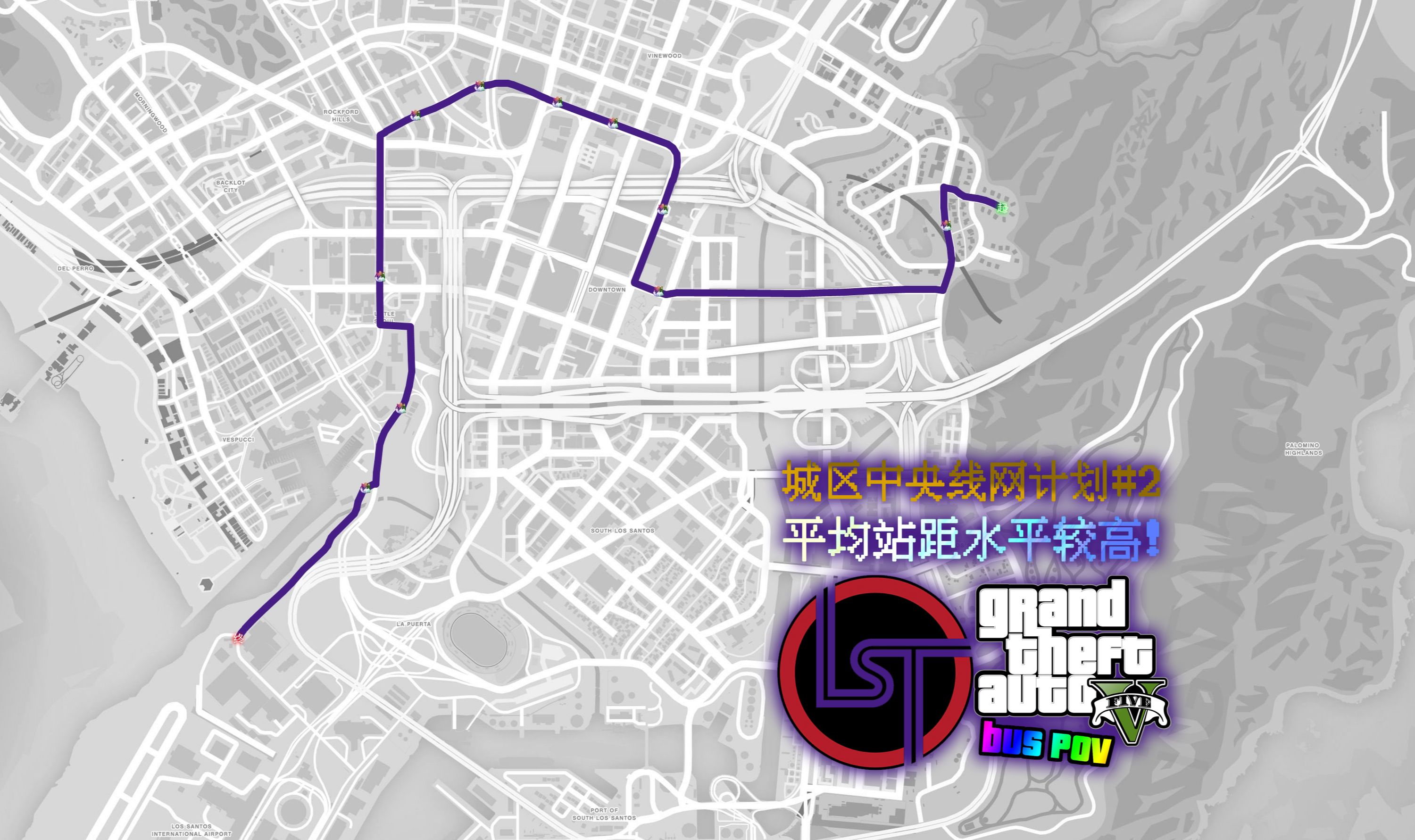 gta5公交车路线图图片