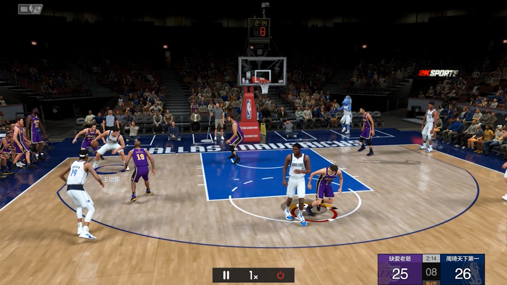 nba2kol2 王朝特雷·杨突破上篮大心脏