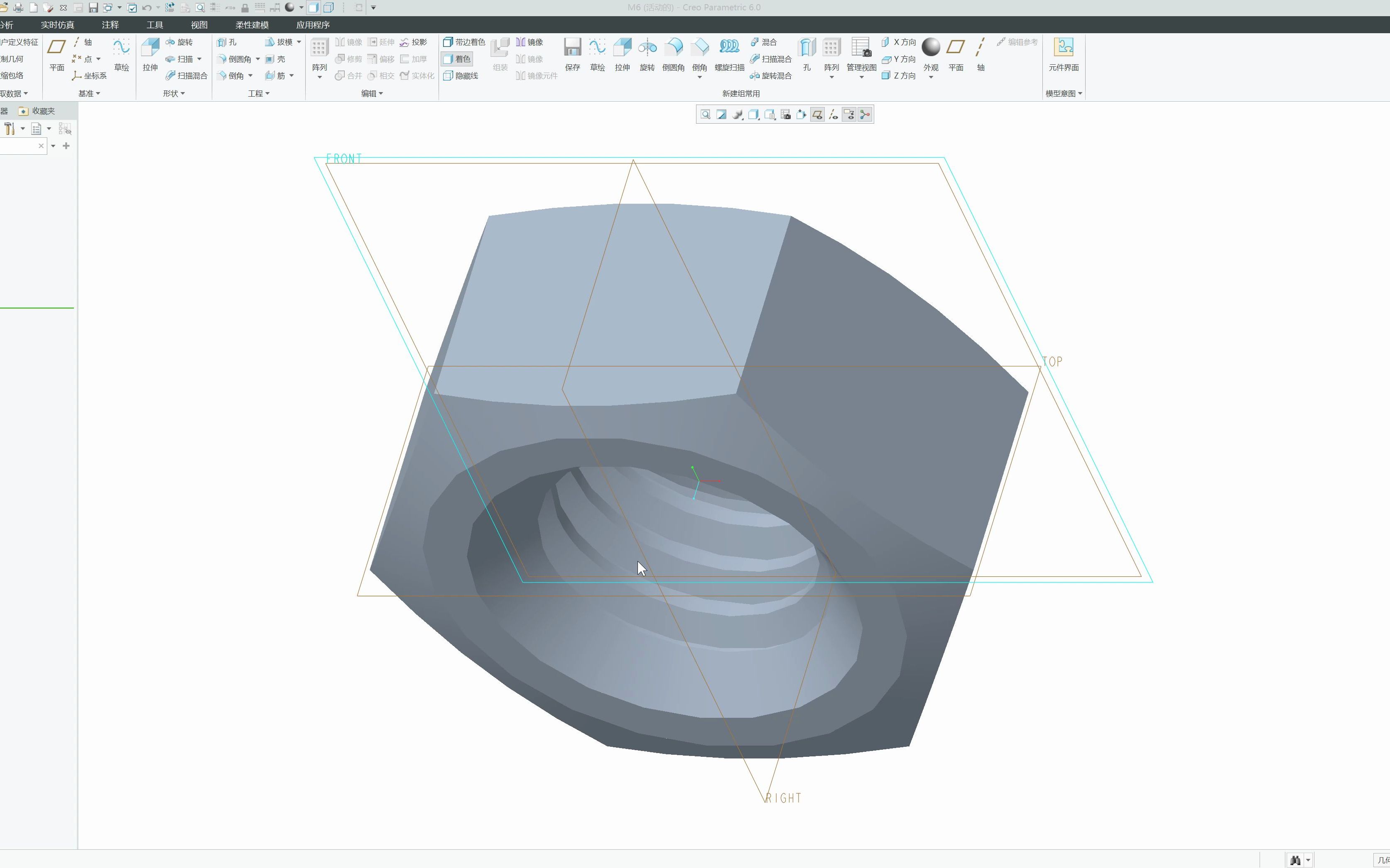 m6螺母画法 creo 6.0 备忘录