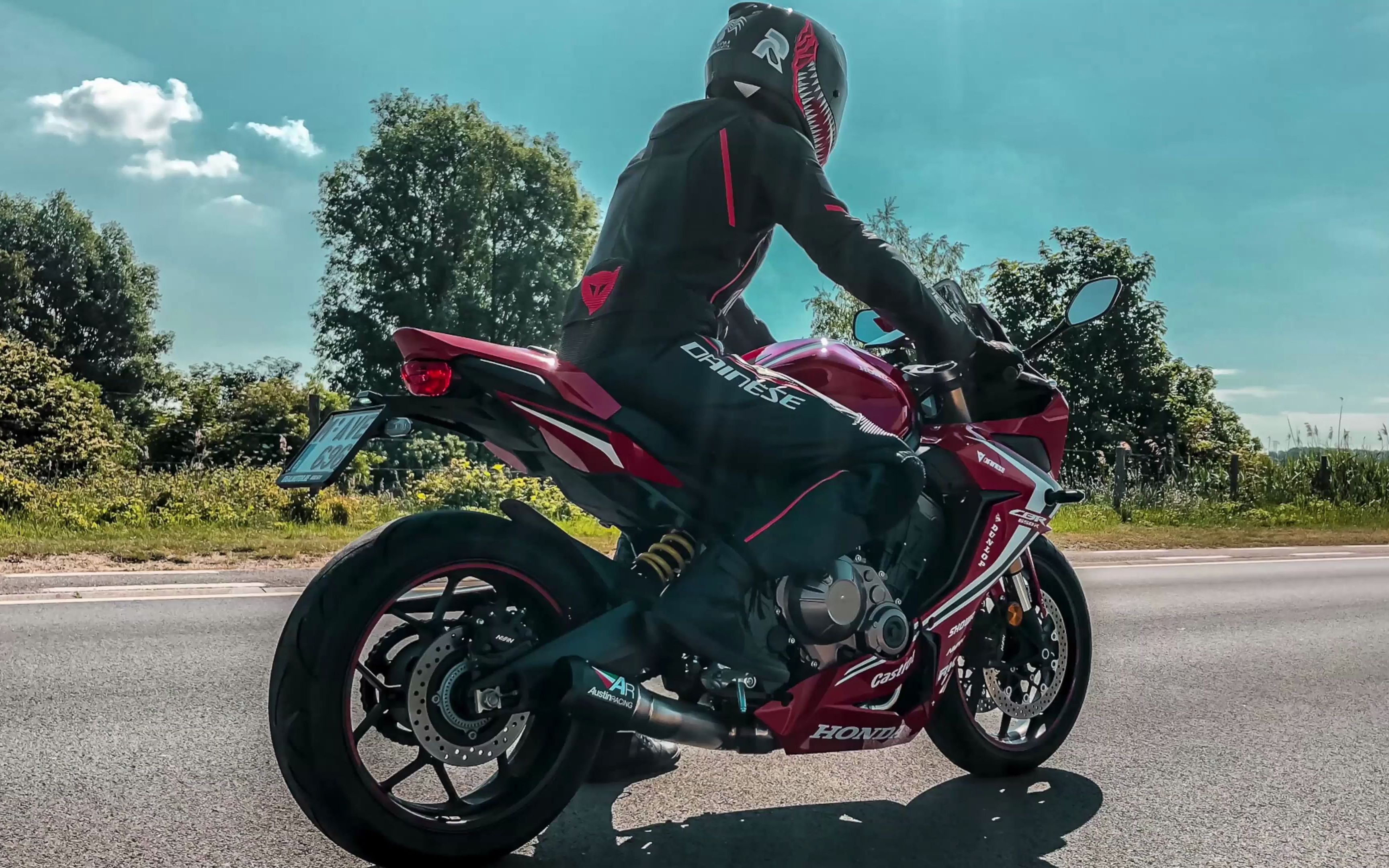 本田cbr650r 改ar排气 高亢的声浪