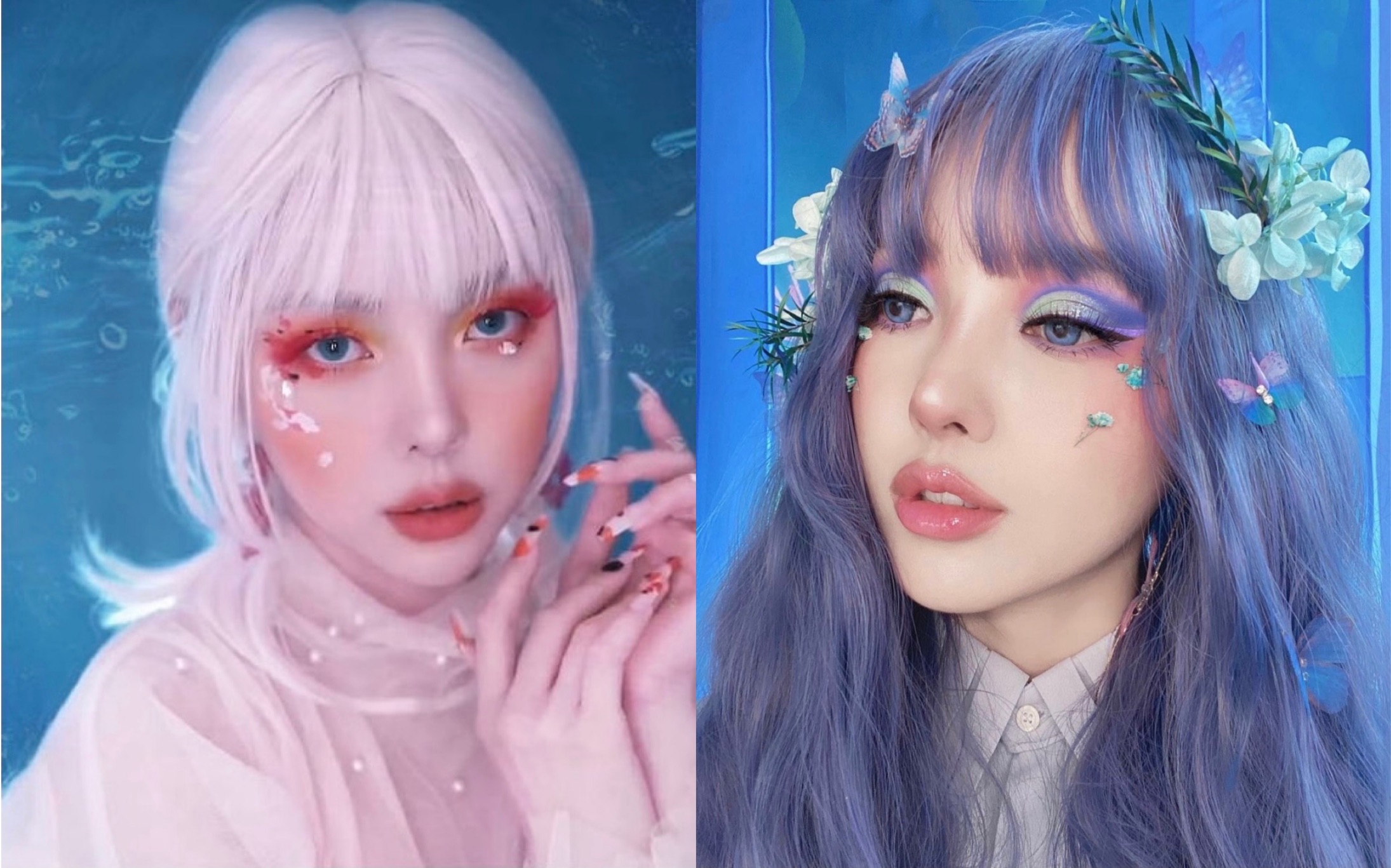 【pony】96开运锦鲤妆容98/03蓝色梦幻妆容03