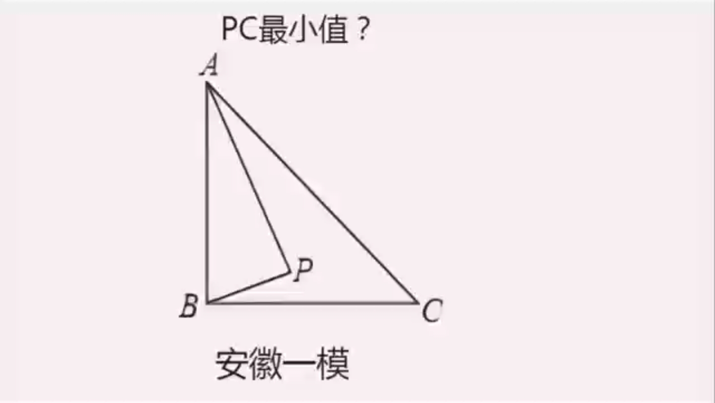 [图]2022安徽中考一模：动点最值问题，掌握了方法，学霸就是你！