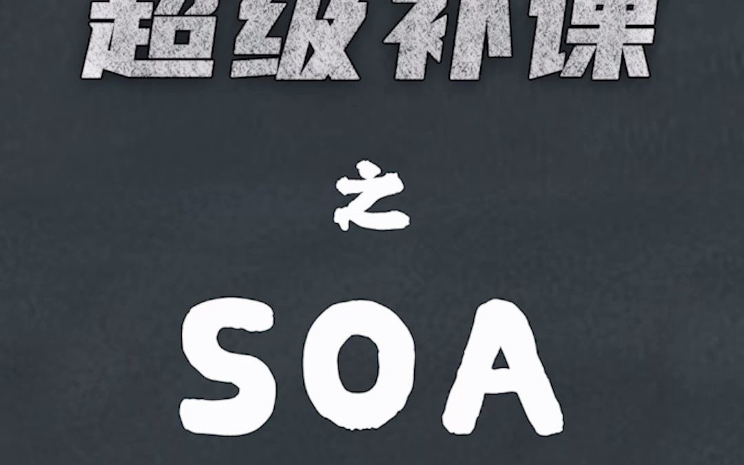 车企都喜欢提SOA,SOA是个啥?哔哩哔哩bilibili