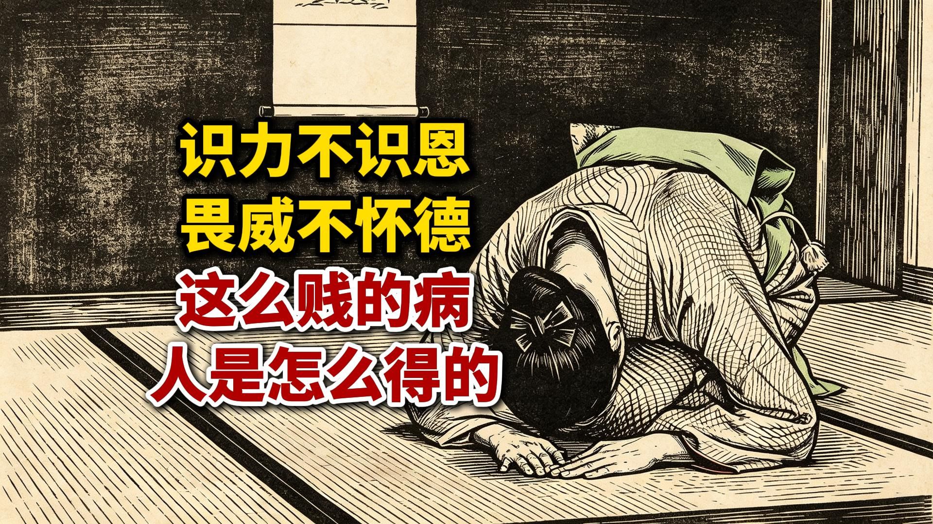 识力不识恩，畏威不怀德，这么贱的病，人是怎么得的？