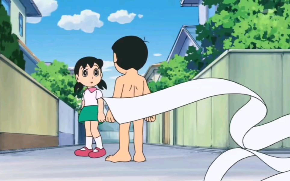 【哆啦a梦名场面】大雄赤身裸体出现在静香面前