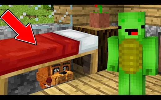 [图]Strange Guest Under The Bed in Minecraft