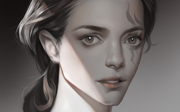 【板绘】打开厚涂教你怎么处理皮肤质感!画出水嫩皮肤!