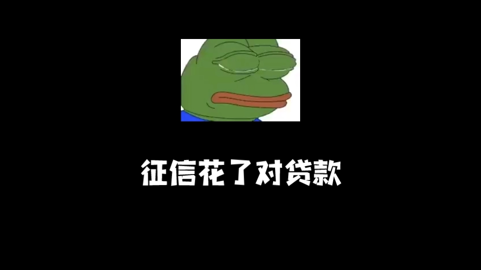 征信花了黑了还能申请贷款吗哔哩哔哩bilibili