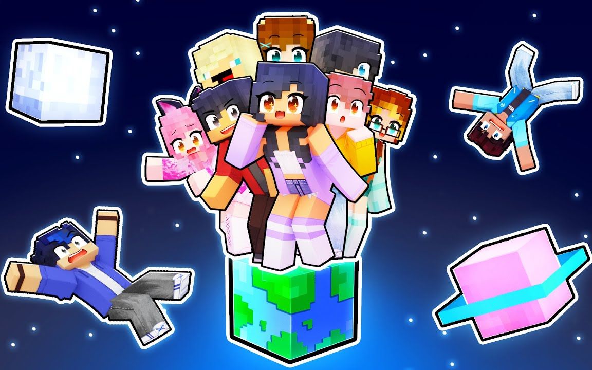 [图]【Aphmau】我的世界|十个小伙伴在一个小块块上10 FRIENDS on ONE MINI EARTH In Minecraft!