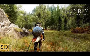 Скачать видео: 【4K 60FPS】上古卷轴5 天际 MOD演示-极致画质-唯美的魔幻世界 | [Gameplay/Showcase]