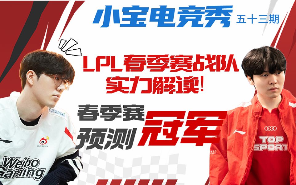 【英雄联盟】LPL春季赛战队实力解读,春季赛冠军预测!哔哩哔哩bilibili