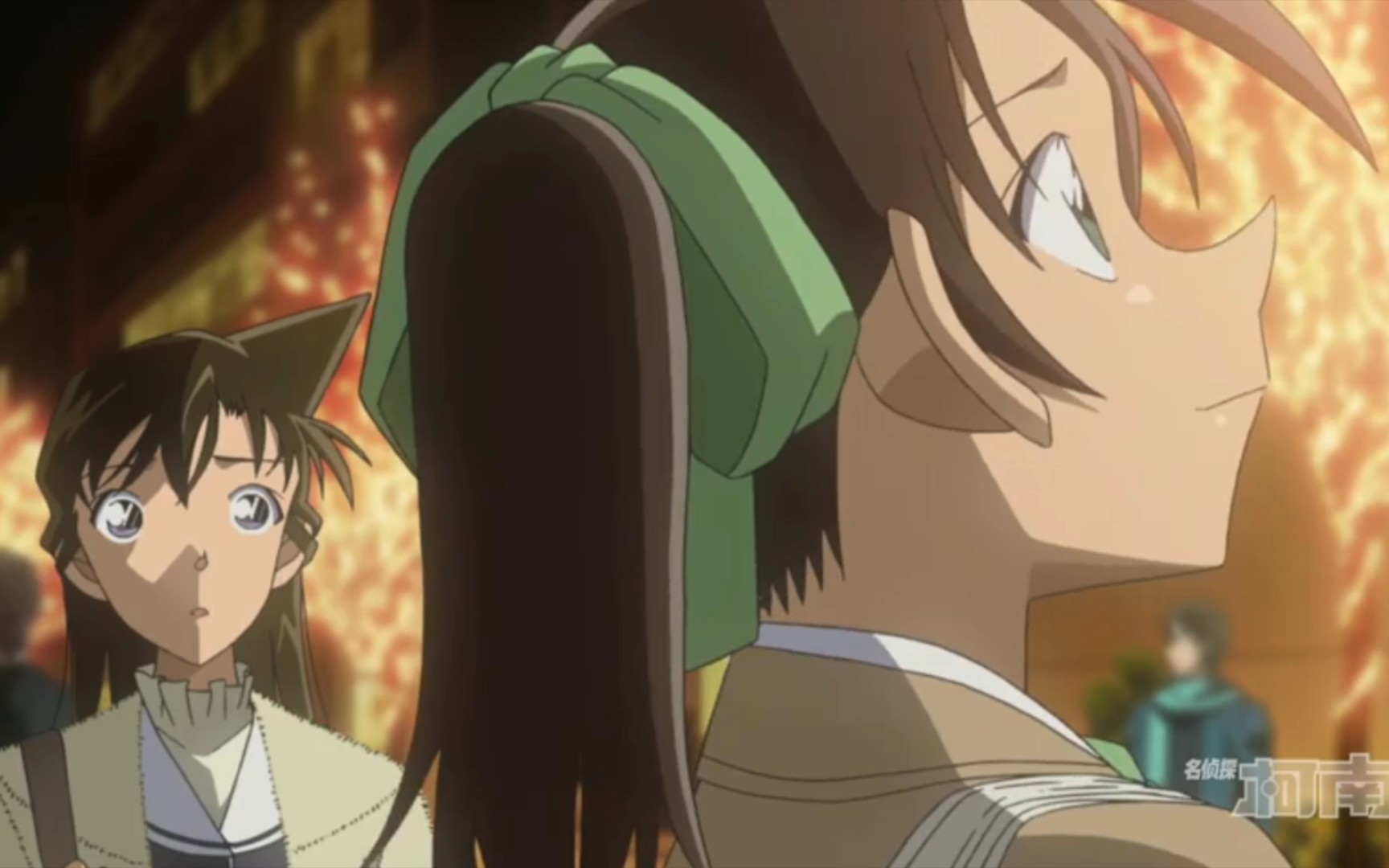 和叶和小兰的友谊太可了!模仿平次的声音太可爱了吧!《名侦探柯南》