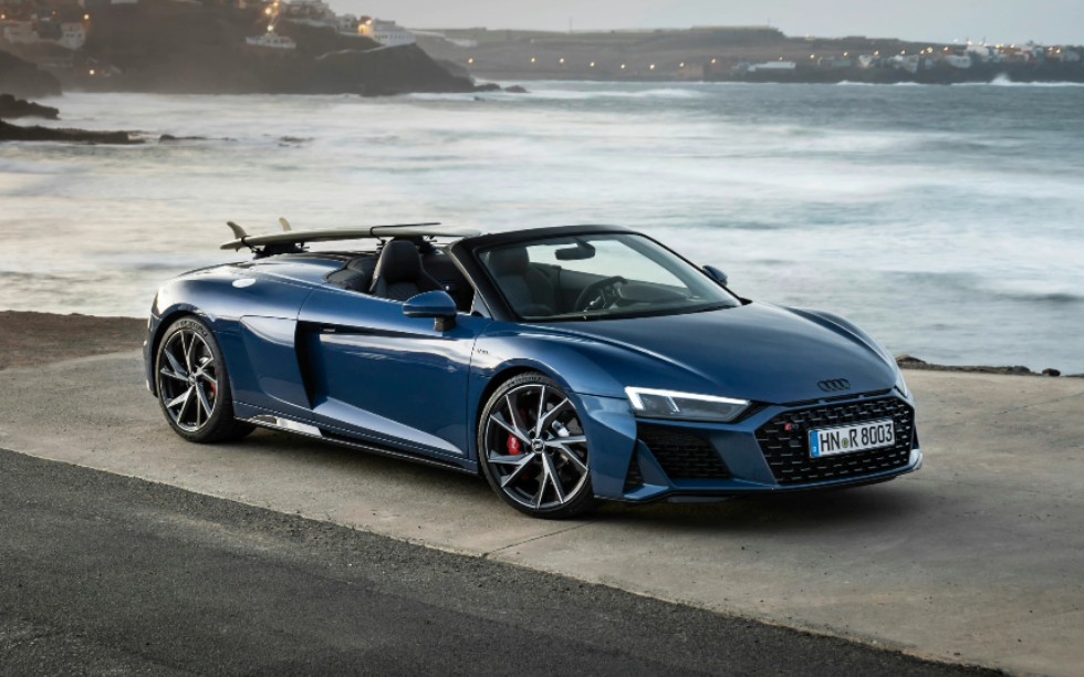 【2022奥迪r8 - 敞篷后驱版】2022 audi r8 spyder rwd