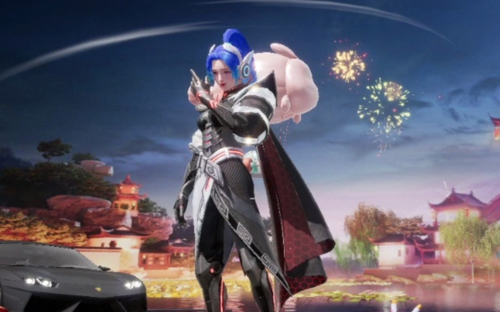 和平精英新大转盘动作武剑,真的超帅