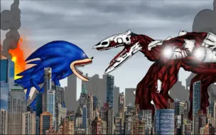 Download Video: Shin Sonic Tapes vs Infected Sky . Animation Drawing Cartoon.