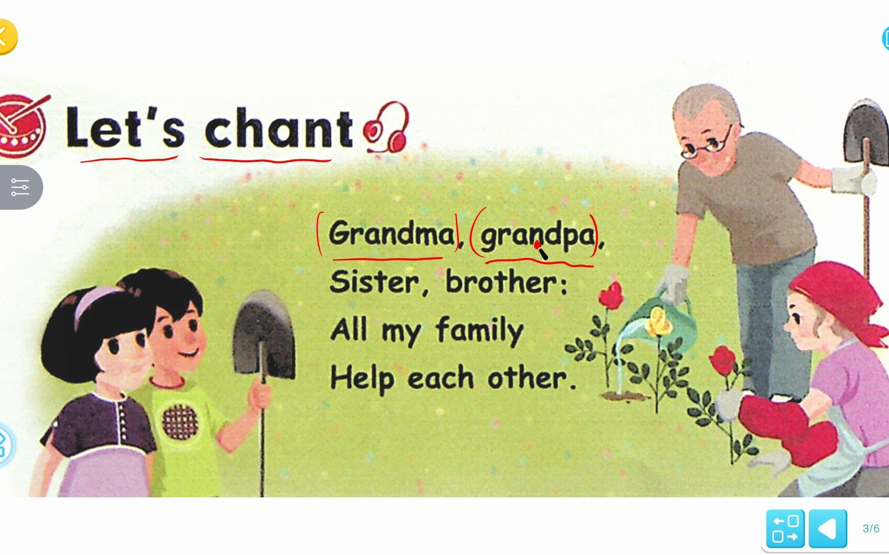 小学英语三年级下册第18页let us chant跟读