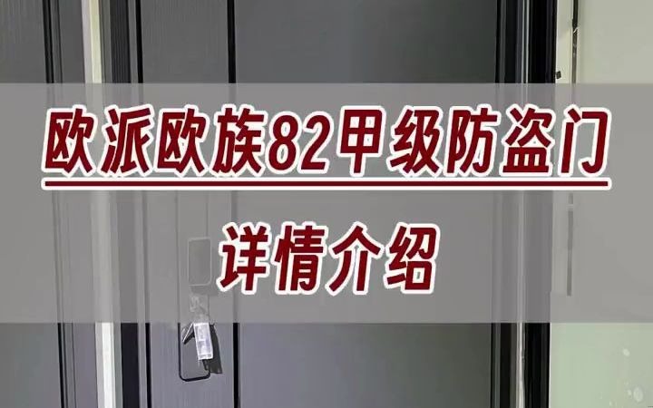 73欧派甲级防盗门欧族82#防盗入户门推荐 #欧派防盗门 #盼盼防盗门#步阳安全门 #长沙装修哔哩哔哩bilibili