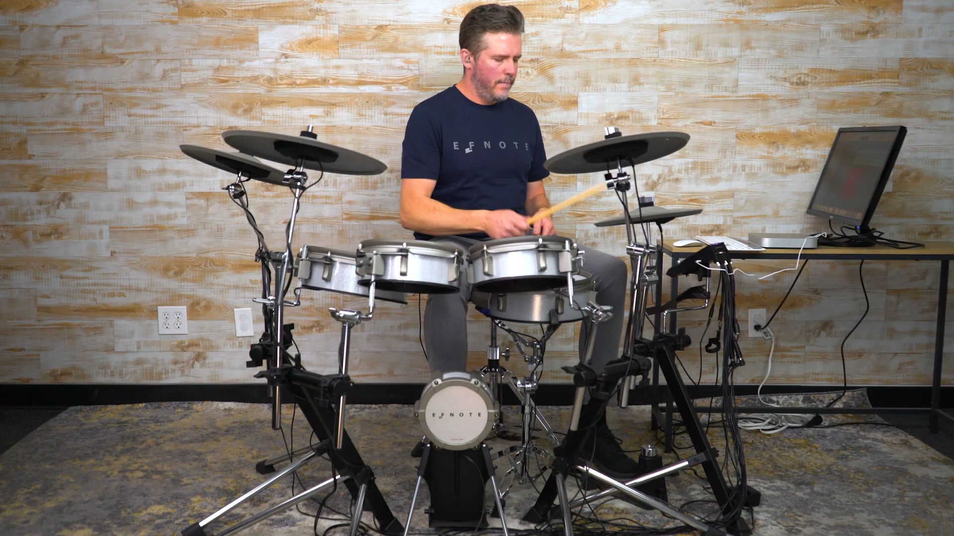 【efnote 3 电子鼓】美国鼓手演奏展示套鼓性能