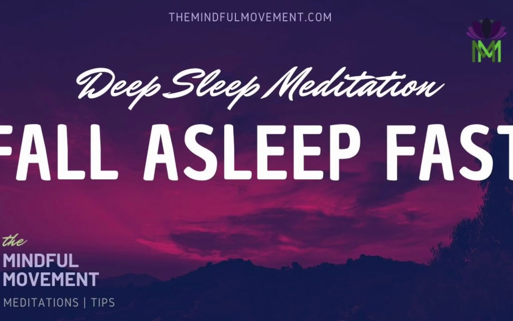 [图]【英文生肉】快速入睡 深度睡眠冥想 Fall Asleep Fast Deep Sleep Meditation for Insomnia