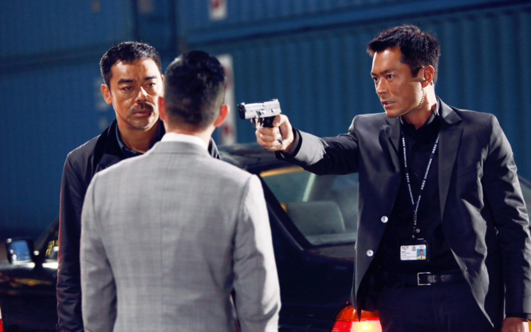 经典港片《扫毒》,渣渣辉天台狂飙演技,霸气侧漏,古天乐反应让人意外