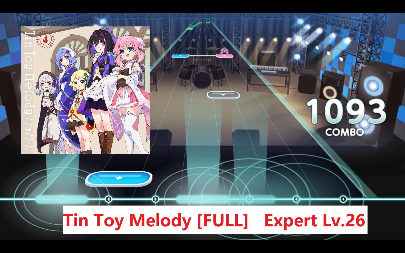 [图][邦邦自制谱] AI唱歌？Tin Toy Melody [FULL] - EX Lv26